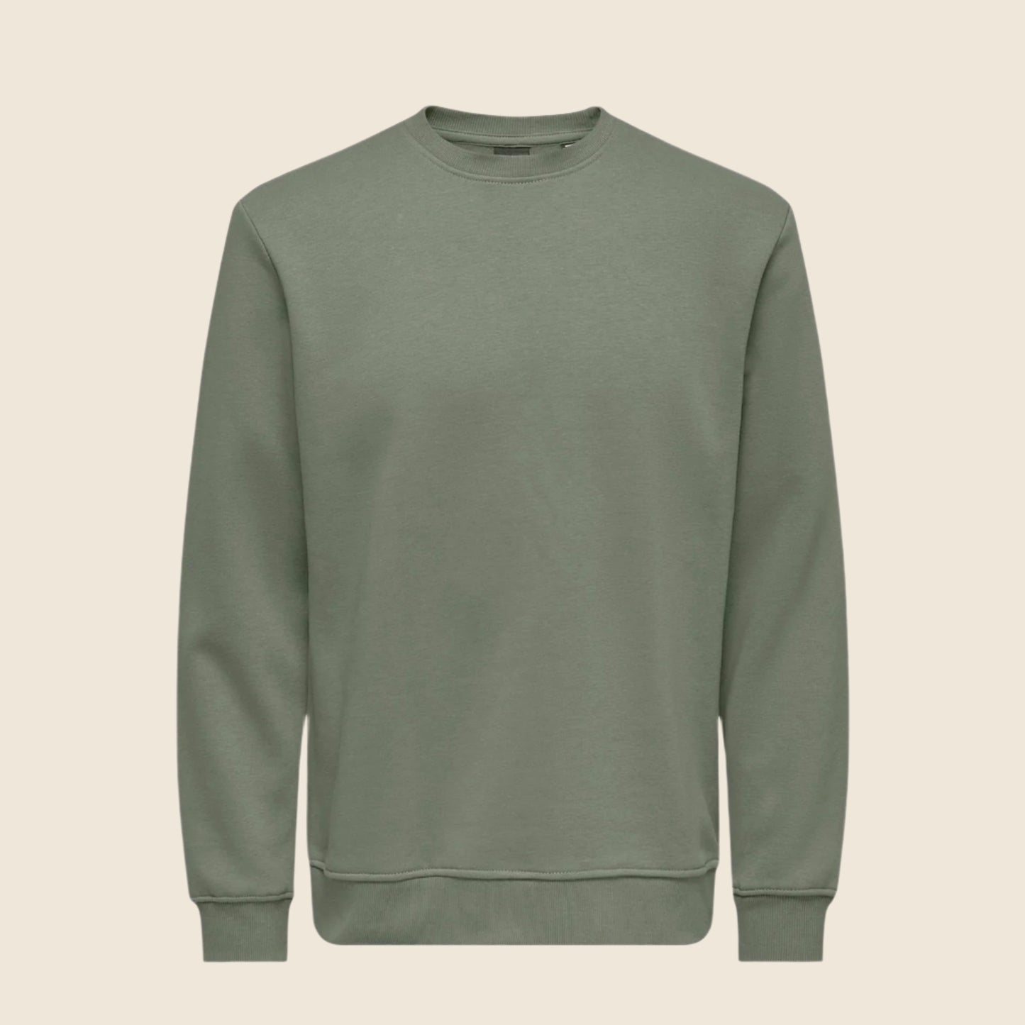 Classic Olive Green Crewneck Sweatshirt