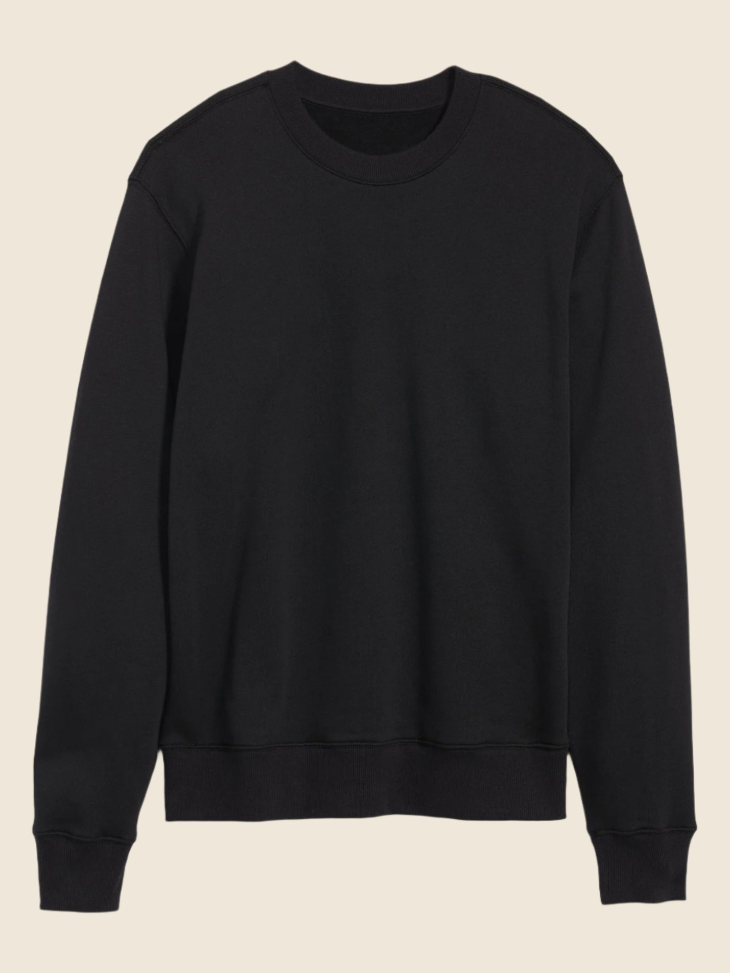 Classic Black Crewneck Sweatshirt